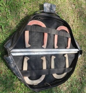 lot 84 image: SET OF HORSE SHOES WITH STAKES