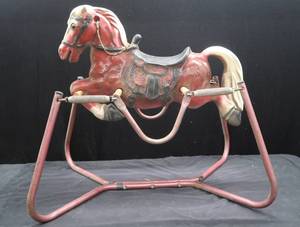 lot 168 image: VINTAGE WONDER HORSE ROCKING HORSE