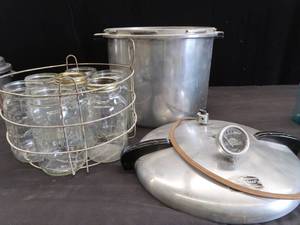 lot 177 image: MAGIC SEAL PRESSURE COOKER  JARS