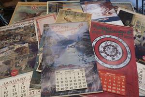lot 195 image: PETERS CARTRIDGE COMPANY VINTAGE REPRODUCTION CALENDARS
