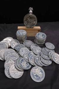 lot 209 image: 50 NOVELTY 3 FAKE JUMBO 1884 US SILVER DOLLARS
