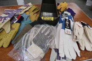 lot 304 image: HEAVY DUTY STEEL DRAWER STUFFED WITH NEW GLOVES