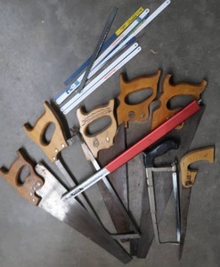 lot 315 image: HAND SAWS AND BLADES