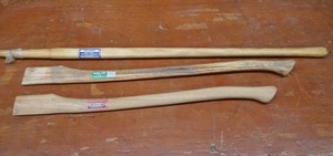 lot 329 image: VINTAGE AXE  SHOVEL HANDLES
