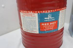 lot 80 image: Hercules empty metal canister