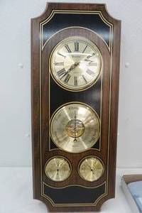 lot 107 image: Bulova Hanging Wall Clock Weather Station