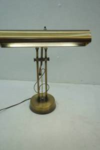lot 221 image: Brass Piano Light 12 across