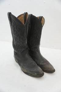 lot 229 image: Tony Lama Cowboy Boots Size 9D (black)