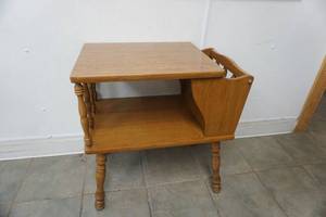 lot 291 image: Side Table with Magazine Rack