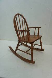 lot 294 image: Childs Rocking Chair