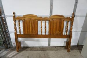 lot 307 image: Wooden Headboard