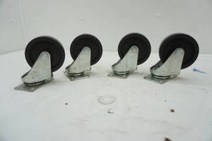 lot 363 image: NEW Set of Caster Wheels Neoprene 4