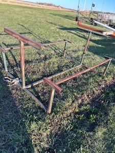 lot 415 image: Homemade Steel Picnic Table Frame