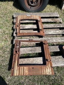 lot 311 image: 2 Cast Iron Furnace Doors
