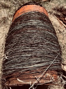lot 408 image: Large Roll of Steel Wire