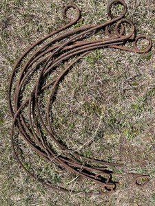 lot 213 image: Antique Hay Rake Tines (Lot of 8)