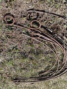 lot 214 image: Antique Hay Rake Tines (Lot of 8)