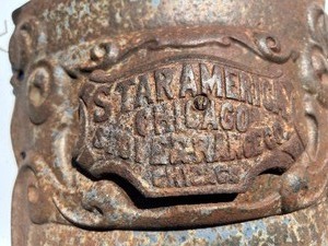lot 307 image: Antique Stove Front