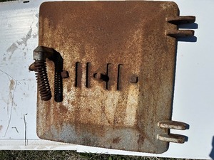 lot 304 image: Cast Iron Furnace Door