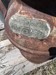 lot 202 image: Antique Frazee Creamery Can