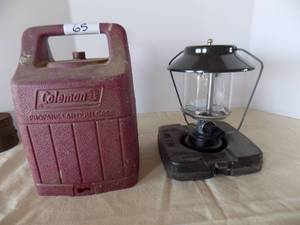 lot 65 image: LP Coleman Lantern And Case