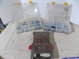 lot 134 image: Plastic Storage Container with Contents