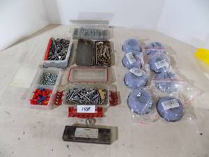 lot 148 image: Miscellaneous Hardware Magnet, Cotter Pins, Wear Nuts, Screws, Face Mask, 8 Filters