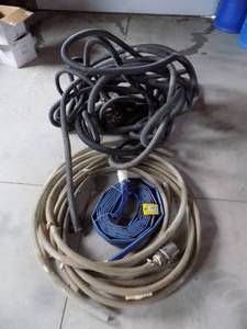 lot 151 image: Lot Of Sump Pump Hose And Connections SF-10, 1 12 Discharge, Blue