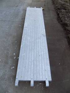 lot 214 image: MetalTech Aluminum Scaffolding Platforms, 19x7, 75 lbs cap