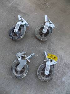 lot 218 image: 4 - Scaffold Casters (8)