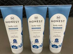 Lot of 3 Honest Body Wash 8oz for Eczema Prone Skin