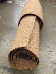 lot 25 image: Roll of Natural Cork Material for Flooring or Craft