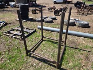 lot 33 image: Steel Frame Base was Trailer Axle Transport Cradle