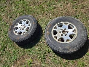 lot 37 image: Pair of 26570R17 Wild Country Trail 4SX Tires with Rims - OVER 34 Tread