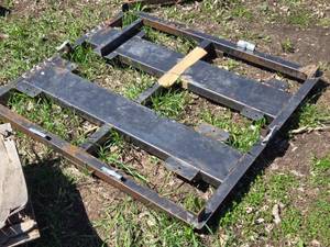 lot 44 image: Steel Forklift Pallet Frame for Material Handling 45 x 52