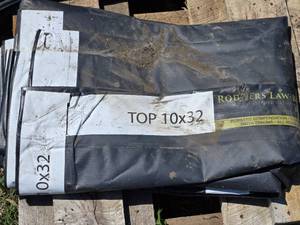 lot 47 image: 10 x 32 Billboard Tarp with Advertising Graphics
