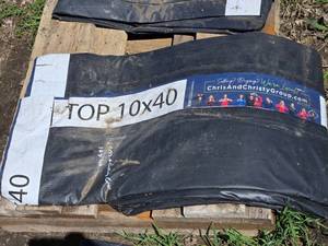 lot 48 image: 10x40 Heavy Billboard Tarp with Advertising Graphics