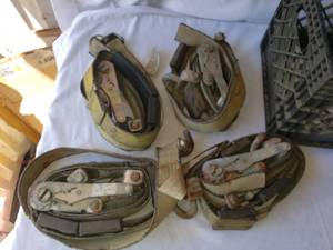lot 99 image: Lot of Heavy Duty Ratchet Tie Down Straps with Ratches