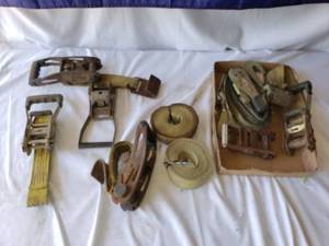 lot 103 image: Used Heavy Duty Ratchet Straps