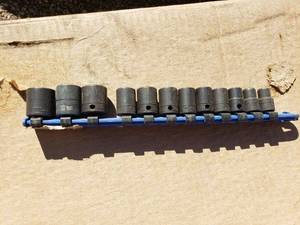lot 137 image: Metric Impact Socket Set with Rail