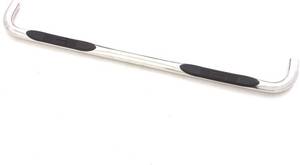 lot 147 image: NEW Lund 22682178 Polished Stainless Steel 3 Round Bent Nerf Bars for 2005-2018 Nissan Frontier Crew Cab