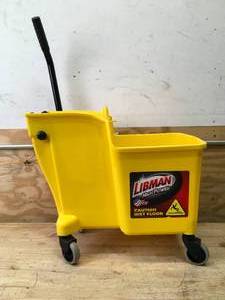 lot 90 image: Libman One-Piece Commercial Mop Bucket and Wringer (Retails for $69.98)