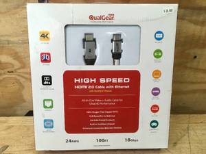 lot 72 image: Qual Gear 100 High Speed HDMI 2.0 Cable with Ethernet