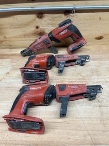 lot 93 image: HILTI Lot of 3- Cordless Screw Guns- Tool Only