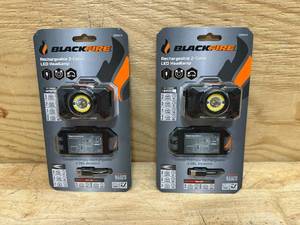 lot 137 image: (2) Klein Tools Outdoors - Rechargeable 2-Color LED Headlamp, BBM6414, 800 Lumens, 3 Modes, Spot Light, Flood Light, RED LED, Magnetic, for Hiking, Camping, Hunting, or Fishing use 0522510