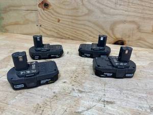lot 147 image: (4) Ryobi Batteries