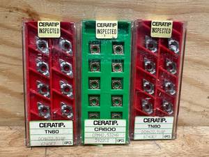 lot 181 image: (2) CERATIP CCGT 21.516 AAN Carbide Inserts and (1) Kyocera Ceratip Carbide Inserts