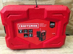 lot 53 image: Craftsman Red 3-Spot Laser with WallCeiling Bracket and (2) AA Batteries Model # CMHT77632 - 05022530
