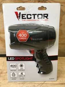 lot 55 image: LED Spotlight Vector 400 Lumens with (4) AAA Batteries Model # SL3WAKV