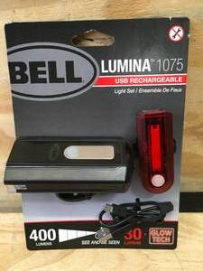 lot 48 image: Lumina 1075 USB Rechargeable Light Set For Bicycles